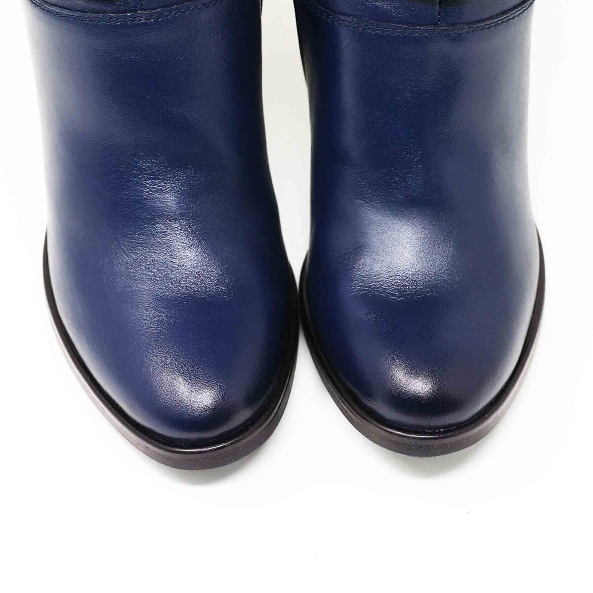 Botine damă din piele naturală Yvet 207-Blu